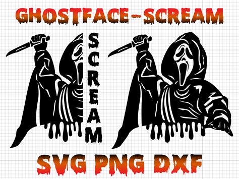 Ghostface Svg Scream Halloween Horror Scary Svg Ghostface Horror