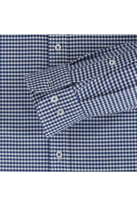 Redmond Casual Regular Fit Hemd Blau Weiss Kariert Businesshemden