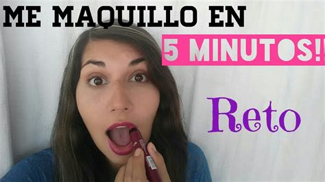 RETO ME MAQUILLO En 5 MINUTOS Kystutorial YouTube