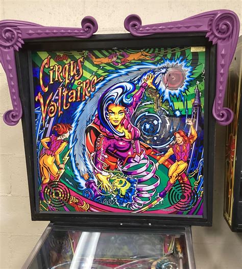lot bally cirqus voltaire pinball arcade machine designed  john