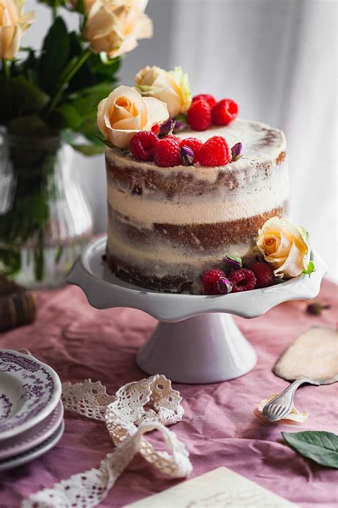 Naked Cake Au Th Rose Jasmin Et Aux Framboises Recettes De Cuisine D Lices