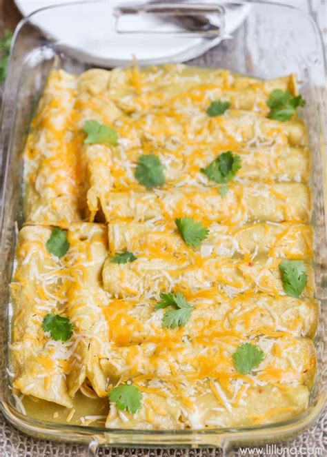 Best Green Chile Chicken Enchiladas Video Lil Luna