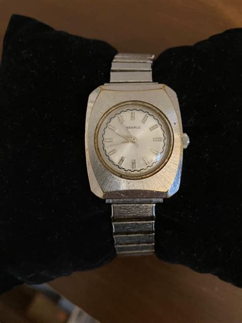 Benrus Automatic Wristwatch Silver Tone Stainless Steel Band