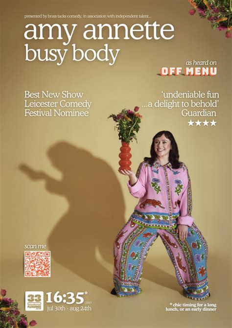Amy Annette: Busy Body - Comedy Poster Awards 2025