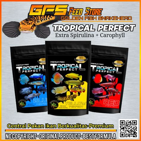 Jual Tropical Perfect Gram Pelet Ikan Channa Chiclid Louhan