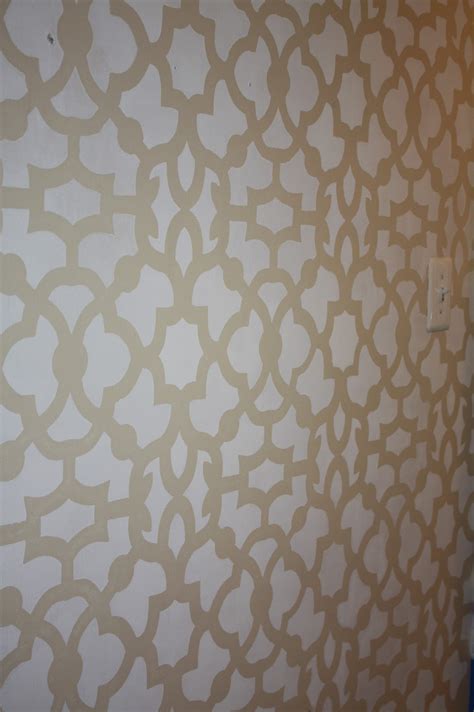 Shush In Your Home: DIY Stenciling An Entire Wall