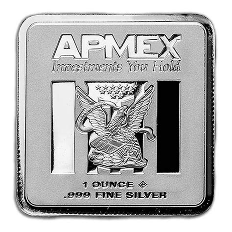 Buy 1 Oz Silver Bar Geiger Designed Square Apmex