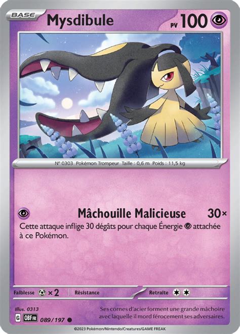 Mysdibule Écarlate Et Violet Flammes Obsidiennes 089 — Poképédia