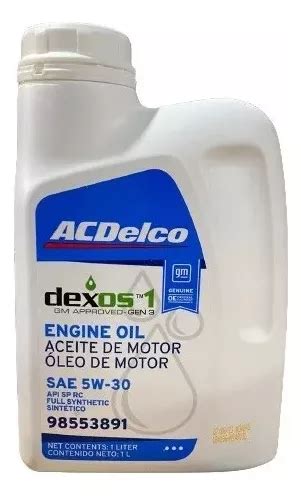 Aceite Acdelco Sintetico 5w30 Gen3 X 1 Litro