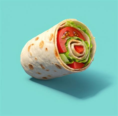 Premium Photo 3d Burrito