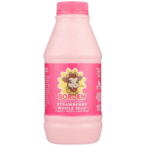 Borden Strawberry Whole Milk Shop Milk At H E B