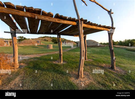 Mandan village site at Fort Lincoln State Park in Mandan, North Dakota ...