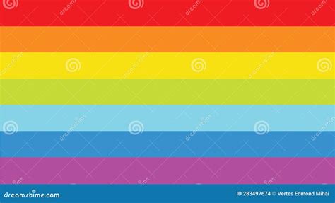 Vector Of Rainbow Flag Sexual Identity Stock Vector Illustration Of Love Lesbian