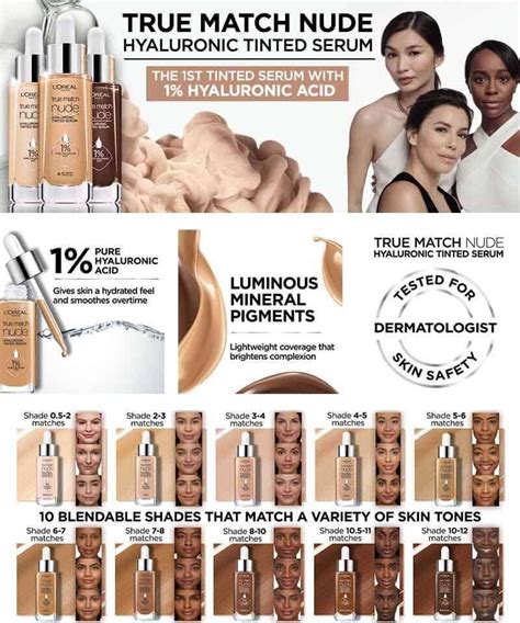 True Match Nude Hyaluronic Tinted Serum L Or Al Paris Loreal Serum Loreal True Match