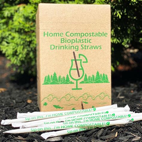 10 Pha Straws Bulk 10 Giant Long Home Compostable