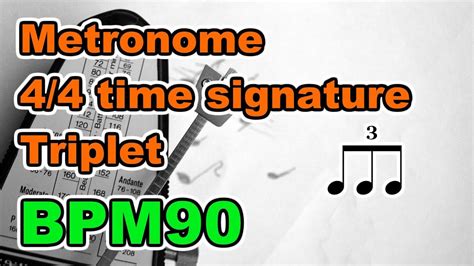 【metronome】44 Time Signature Triplet 30minutes【bpm90】 Youtube