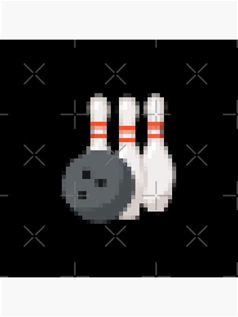 Pixel Art Bowling Poster For Sale By Bambv2 Redbubble