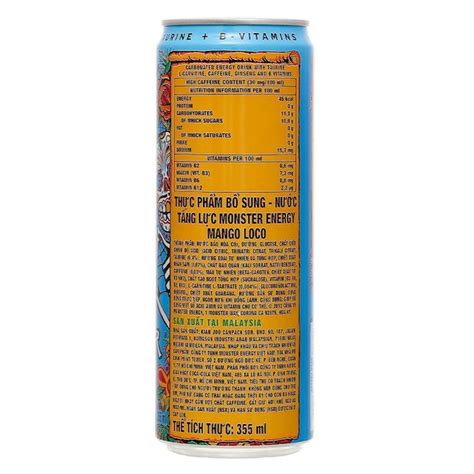 Nước Tăng Lực Monster Energy Mango Vị Xoài Lon 355ml Chuỗi Tạp Hóa