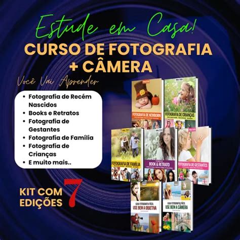 Curso De Fotografia Iniciante Kit Com 7 Edições | Parcelamento sem juros