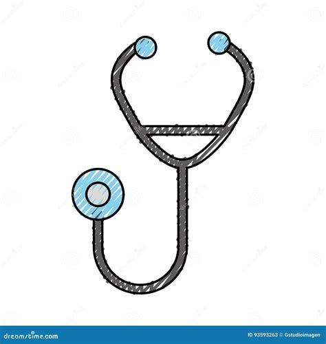 Stethoscope Cartoon Phone Mascot 35537461