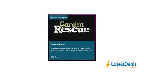 Apply To Take Part In Garden Rescue