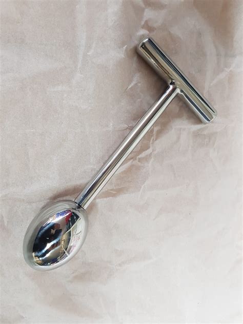 Anal Plug Stainless Steel With Handle Anal Egg Butt Plug Cms Long Dotty After Midnight