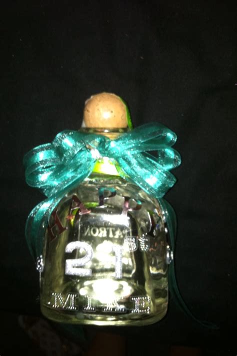 Diy Bedazzled 21st Bday Present Patron Christmas Ornaments Diamond