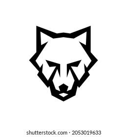 Wolf Face Stencil Tattoo