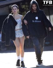 Addison Rae Sexy Seen Showing Off Her White Laced Lingerie After Lunch With Omer Fedi In Los