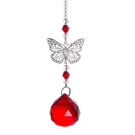 Chandelier Suncatcher Crystal Ball Prisms Pendant Buttrfly Window