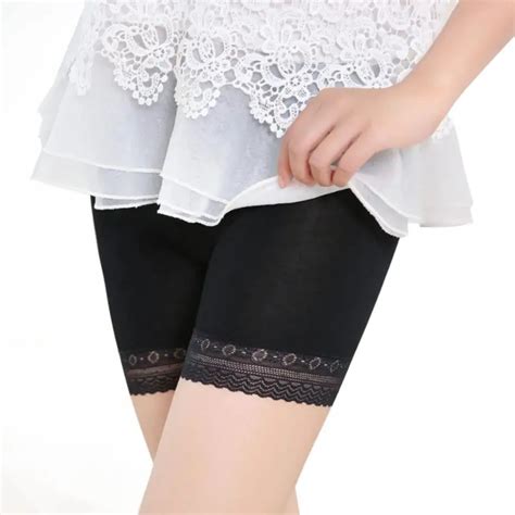 Summer Women Seamless Safe Short Underpants Women Lace Safety Pants