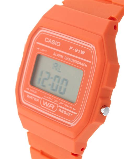 Image 2 Of Casio F11 4a2ef Digital Orange Watch Orange Watches Casio