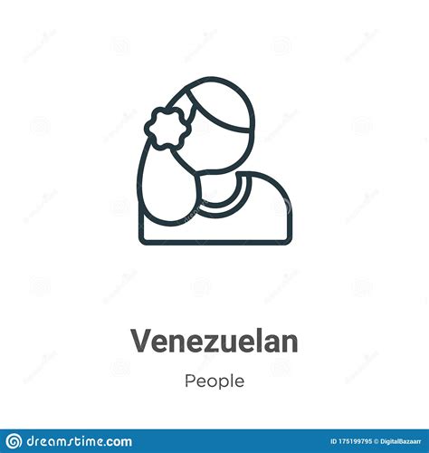 Venezuelan Outline Icon. Isolated Line Vector Illustration From People