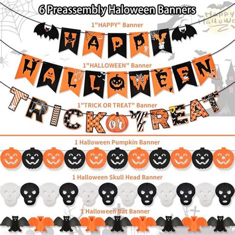 Herbruikbare Halloween Banner Decoraties Voor Feesten Bol