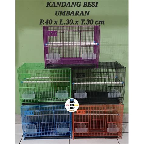 jual kandang besi kotak lucky kandang umbaran p     cm