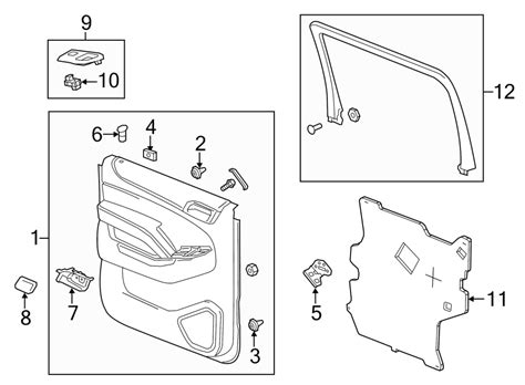 Chevrolet Suburban Door Interior Trim Panel Suburban And Yukon Xl Suburban Ltz Premier Dune