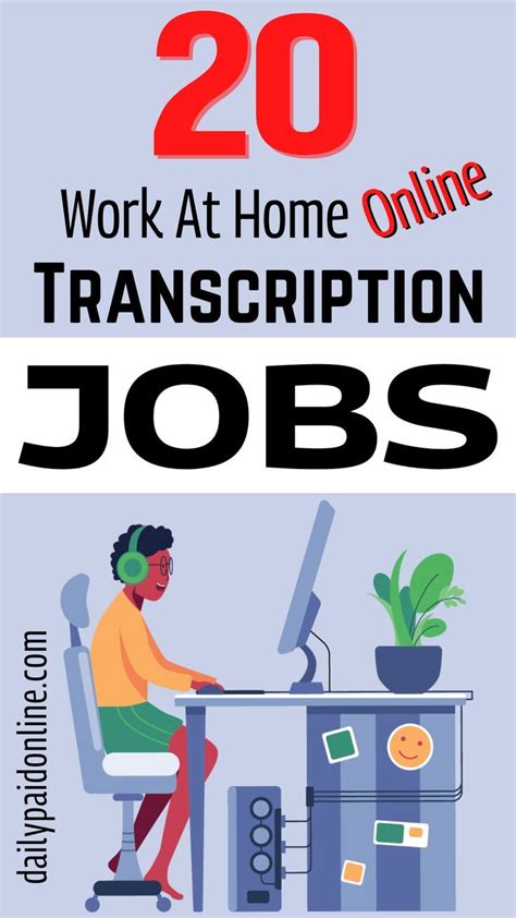 Best Work From Home Transcription Jobs That Pay Well Work From