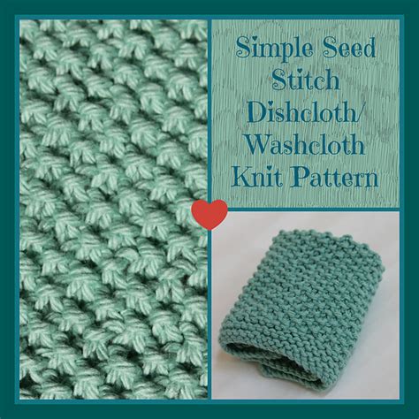 Ravelry Simple Seed Stitch Dishcloth Pattern By Mindy Hudson