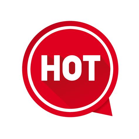 Hot Banner Icon Modern Promotion Price Tag Sale Vector Illustration 23354013 Vector Art At