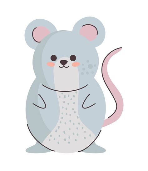 cute mouse animal 16763856 Vector Art at Vecteezy