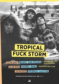Gira De Tropical Fuck Storm En Septiembre Rocklive Es