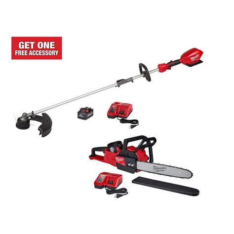 Milwaukee M18 Fuel 18v Lithium Ion Cordless String Trimmer Chainsaw