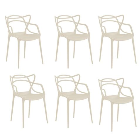 Kit Cadeiras Allegra Nude Madeiramadeira