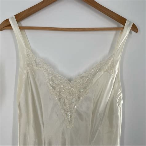 Victoria S Secret Intimates Sleepwear Victorias Secret Vintage Lingerie Chemise Ivory