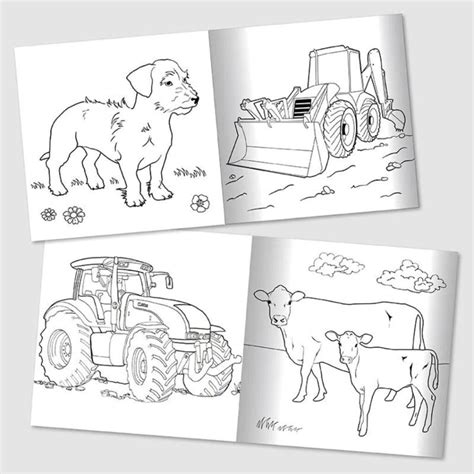 tractor ted diggers colouring book clapham agricultural engineering
