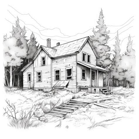 Premium AI Image | Enigmatic Visions Vectorized Black and White