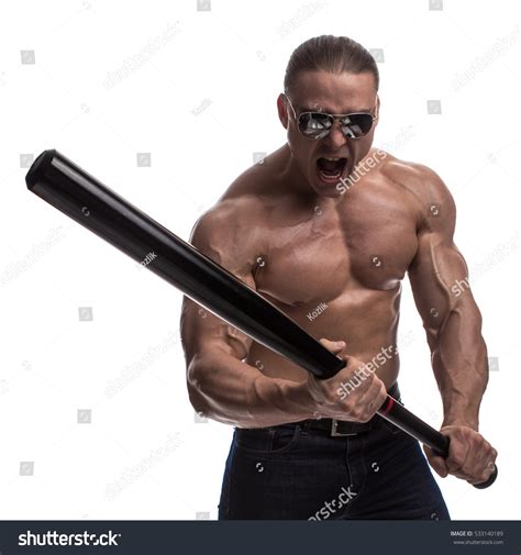 Portrait Brutal Man Bodybuilder Athlete Naked Stock Photo Shutterstock