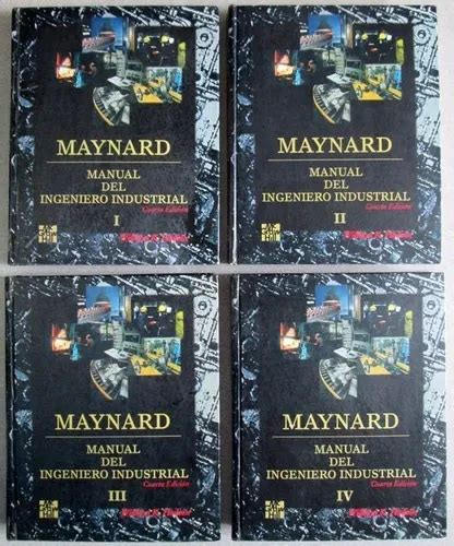 Maynard Manual Del Ingeniero Industrial 4 Tomos Mcgrawhill Envío gratis