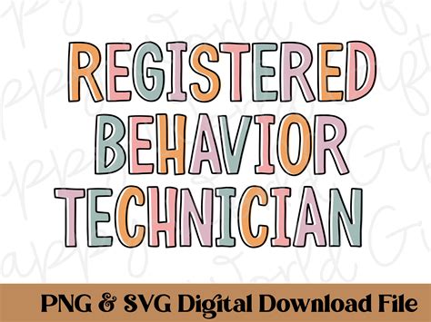 Registered Behavior Technician Svg, Behavior Therapy Png, Behavior