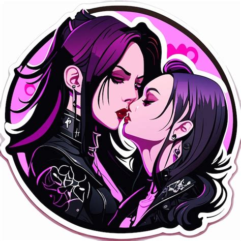Premium Vector Lesbian Couple In Love Hand Drawn Flat Stylish Cartoon